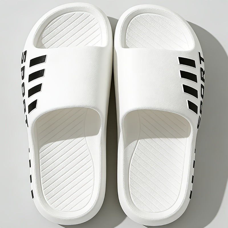 Men's Plus Size Casual Slip-On Slippers for Indoor & Outdoor