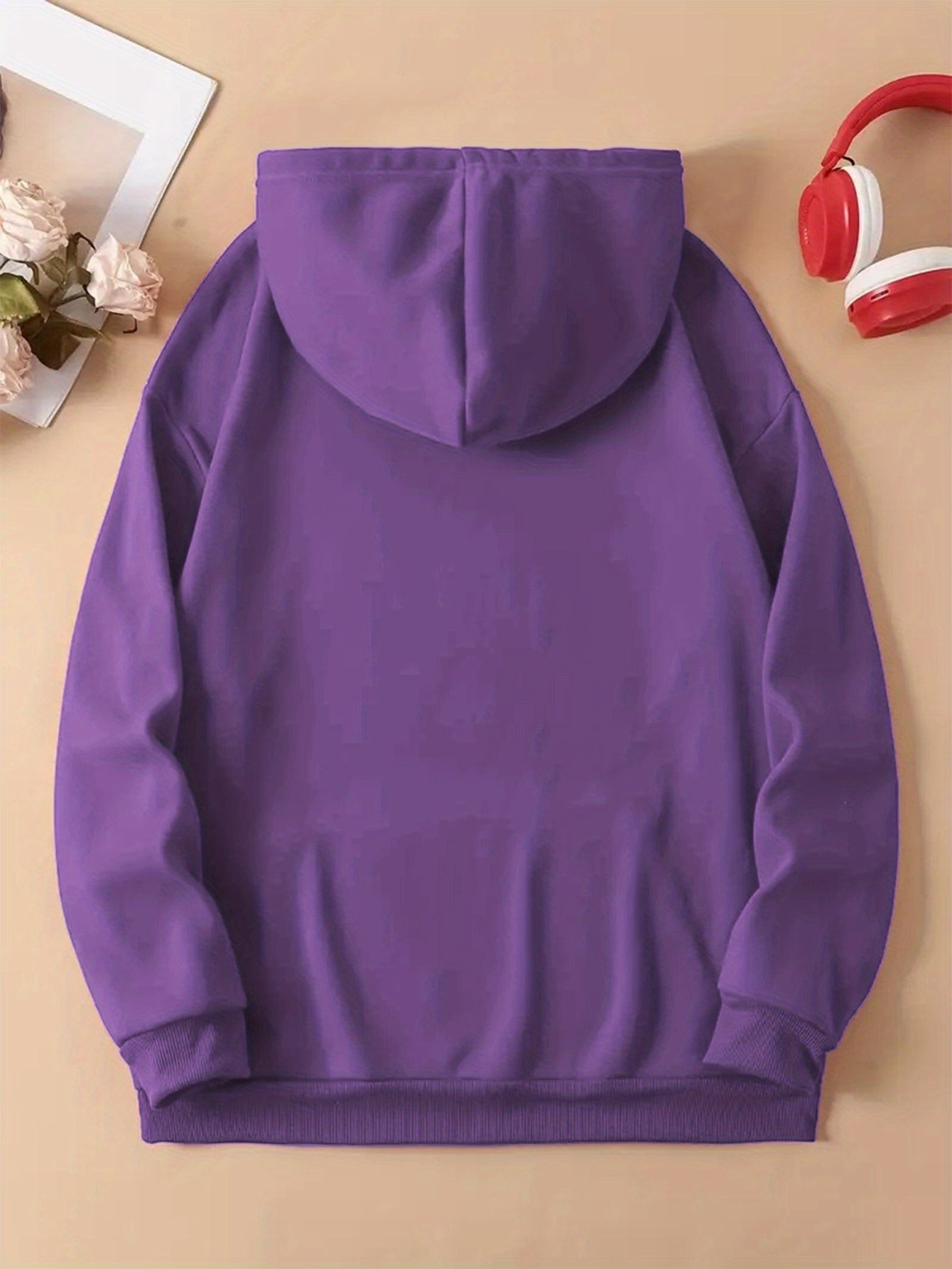 Women's Fashion Autumn/Winter Christmas Reindeer Print y Casual -Lined -Feel Hooded Sweatshirt