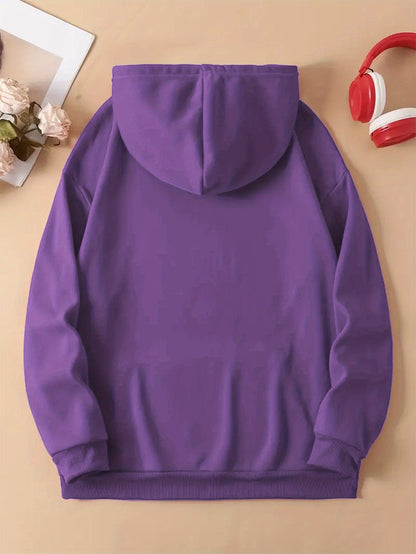 Women's Fashion Autumn/Winter Christmas Reindeer Print y Casual -Lined -Feel Hooded Sweatshirt
