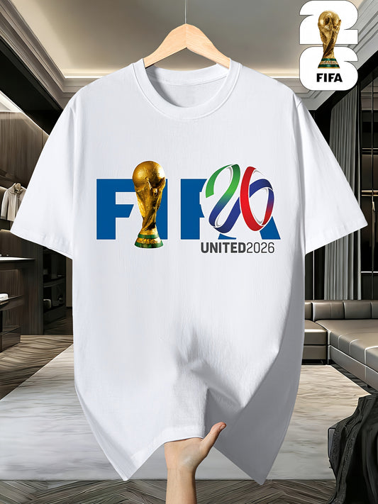 World Cup Cotton Crew Neck T-Shirt for Men & Women, Casual Fit