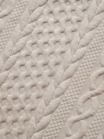 Summer Breathable Italian-style Color-blocked Light-mature Trendy Men's Shirt with V-neck, Slight Stretch, Jacquard Texture, Slim-fit Short Sleeves, Knitted - ayq