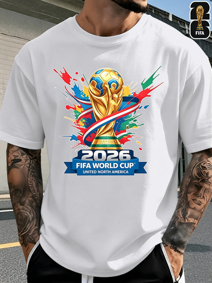 Men's FIFA World Cup Casual Printed Summer T-Shirt