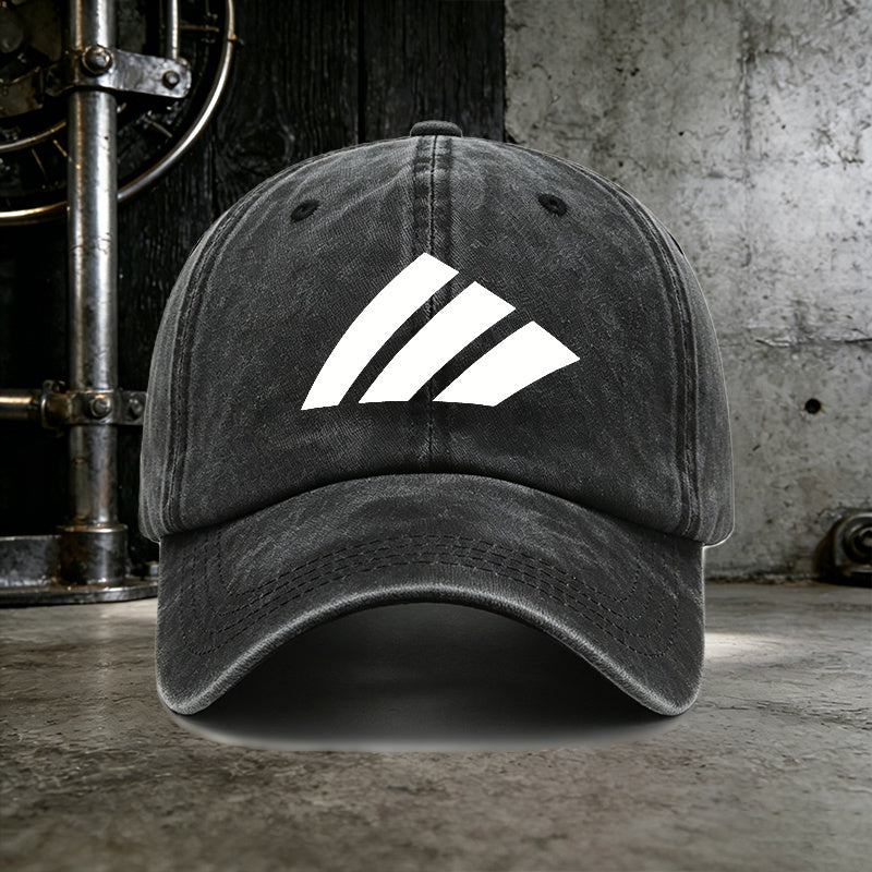 Men's Casual White Slashes Baseball Cap for All Seasons