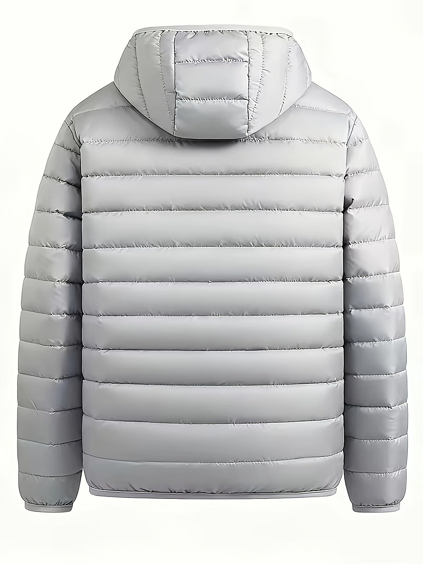 New Men'S Hooded Jacket, Thick And Warm Outerwear, Suitable for Outdoor Sports, Climbing, And Casual Wear in Winter. Features a Ribbed Design, Full Zipper Closure, And a Easy Yet Stylish Look - ayq