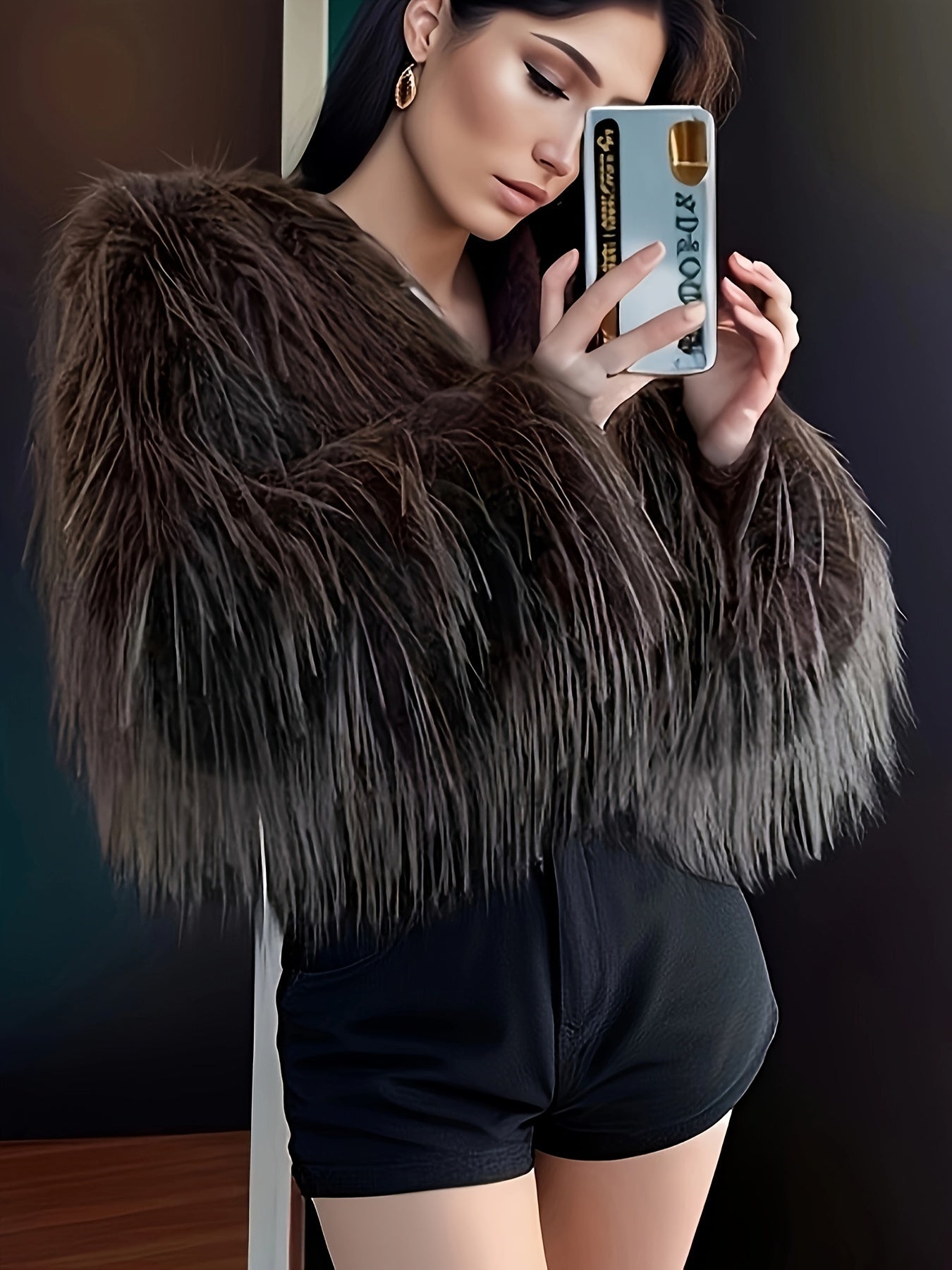 Targeted Yudomi Faux Fur Short Coat for Women
