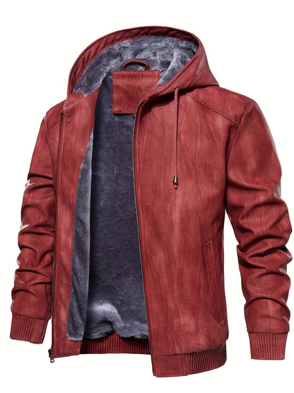 Men's Vintage Hooded Jacket - Breathable, Tear-Resistant Winter Coat