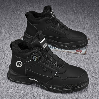 Տղամարդկանց նոր ձմեռային հաստ շերտով կոշիկներ, երեք գույնի, հարմարավետ և տաք, հեշտ հագնվող/հանվող, բռնակի դիզայնով, հարմար է բացօթյա ձյան, լեռնագնացության և լեռնագնացության համար։