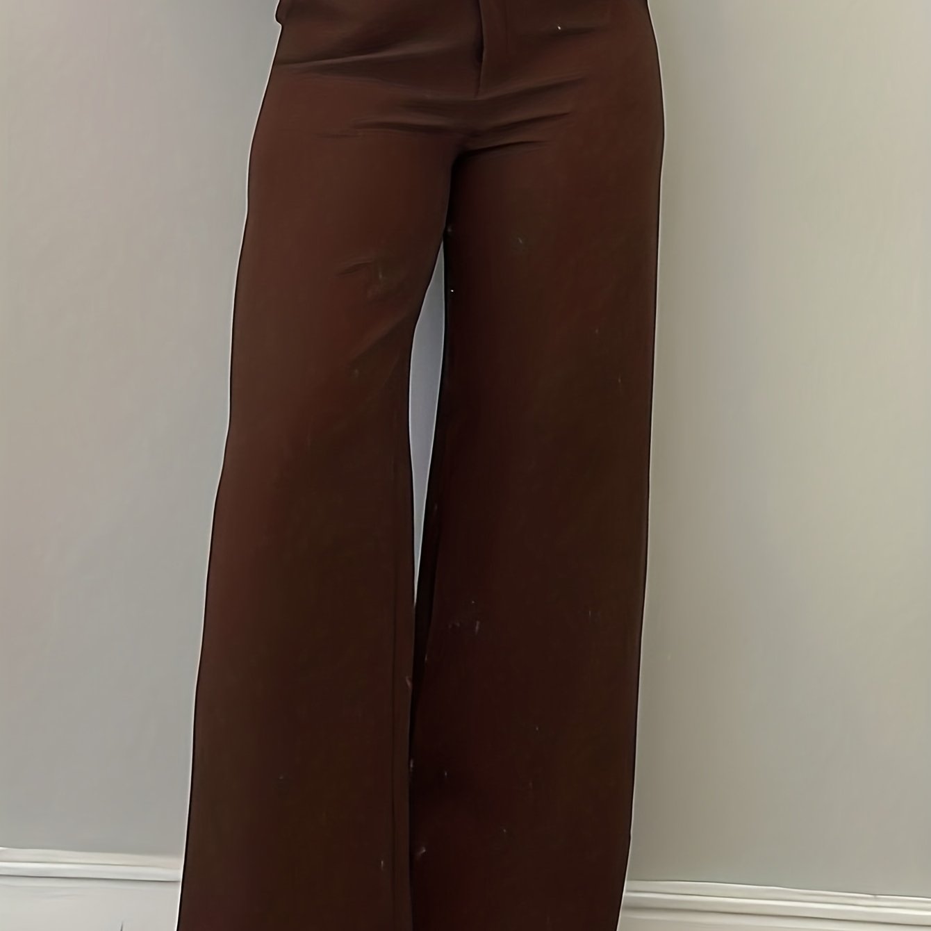 Chic Flare Leg Pants for Women | Elegant Simple Design, Suitable for Commuting, Office, and Everyday Wear, All-Season, Solid Color Not Included