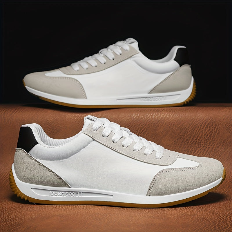 Men'S Casual Sneakers - Navy & Gray, Breathable, Anti-Sweat, Soft Sole, Durable, Lace-Up Design, All-Season Comfort, Outdoor & Casual Wear, Casual Footwear | Modern Casual Sneakers | Comfortable Footwear