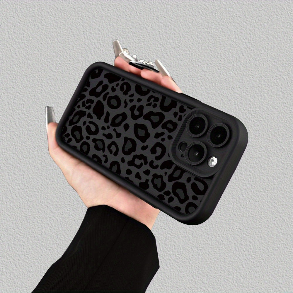 Creative Leopard Print Design, Trendy And Fashionable, Matte Finish Phone Case Suitable for Both Men And Women, Comfortable to Hold for Iphone Models Including 16/16Pro/16Plus/16Promax/15/15Plus/15Pro/15Promax/14/14Plus/14Pro