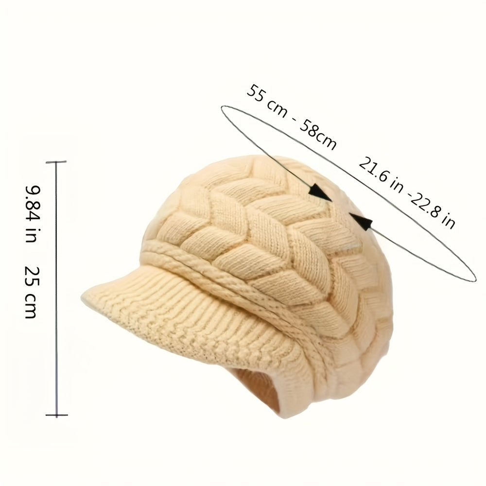 Women's Wool Beret Hat Warm Autumn Winter Outdoor Cap