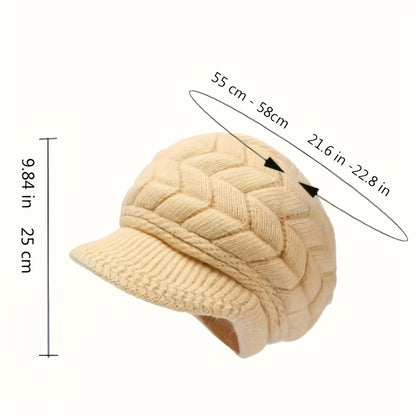 Women's Wool Beret Hat Warm Autumn Winter Outdoor Cap