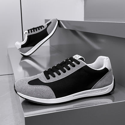 Men'S Casual Sneakers - Navy & Gray, Breathable, Anti-Sweat, Soft Sole, Durable, Lace-Up Design, All-Season Comfort, Outdoor & Casual Wear, Casual Footwear | Modern Casual Sneakers | Comfortable Footwear