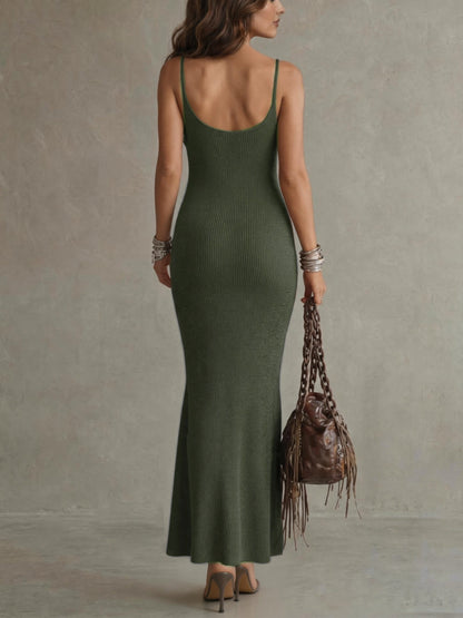 Women’s Elegant V-Neck Bodycon Sweater Dress for Spring-Fall