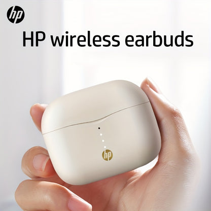 HP True Wireless Earbuds, Lightweight In-Ear Headphones with a Built-In Microphone, Offering Immersive Premium Sound And a Long-Range Connection, Complete with a Charging Case - Suitable for Both Iphone And Android Devices.