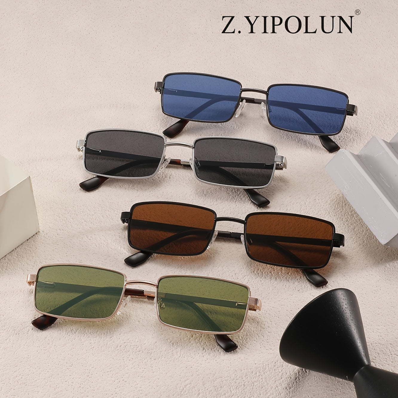 Unisex Small Frame Driving Sunglasses with UV400 Protection