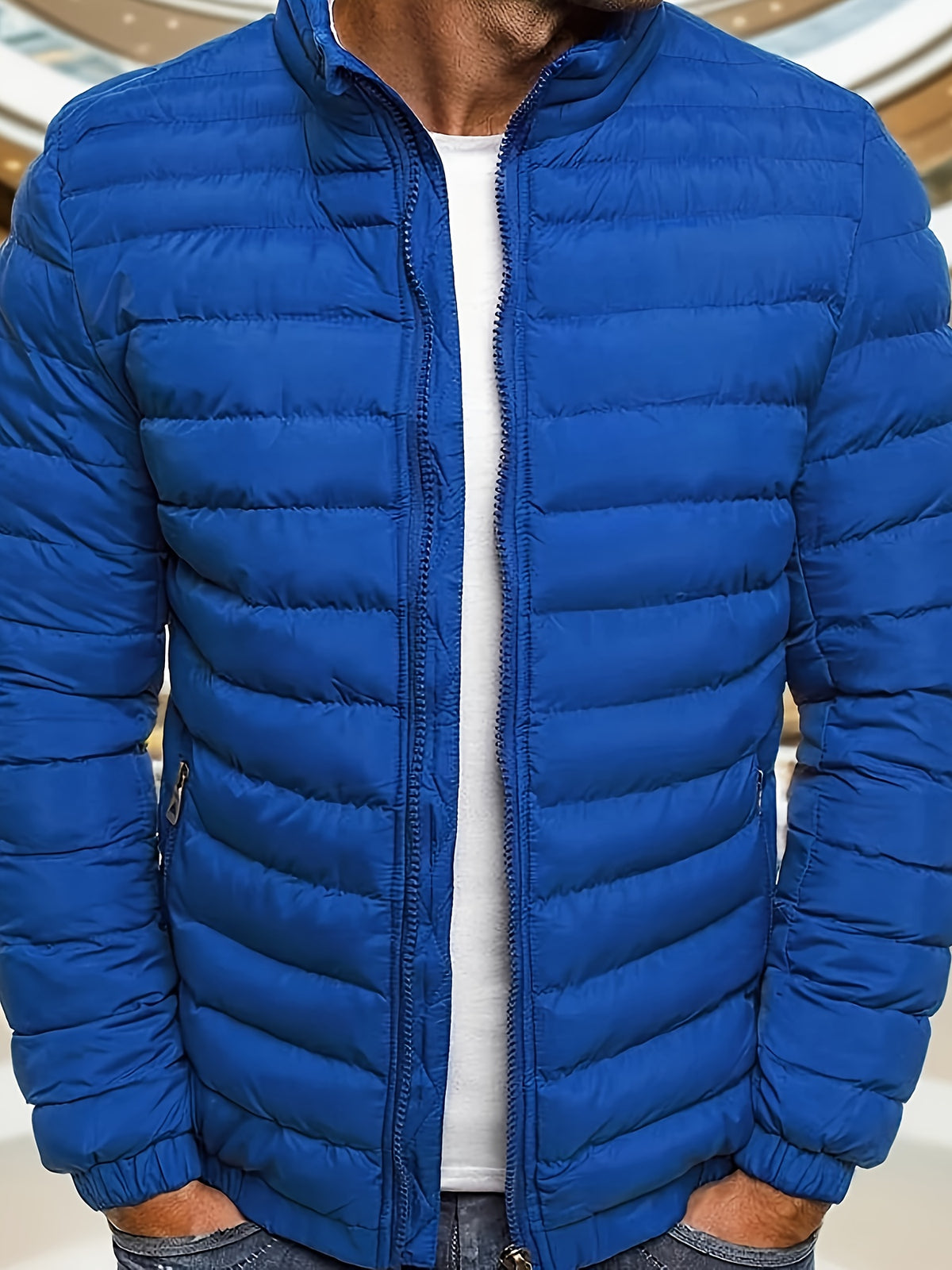 Men's Casual Zipper Hoodie Jacket with Detachable Hood