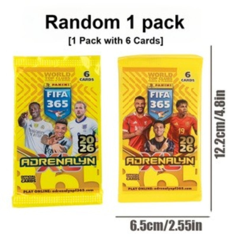 2026 Panini FIFA365 Adrenalyn XL ֆուտբոլային քարտերի փաթեթ