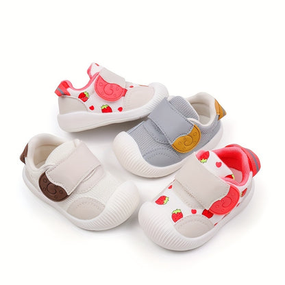 Cute Cartoon Spring And Autumn Baby Toddler Sports Shoes, Suitable For 0-2 Year Old Boys And Girls, With Soft Rubber Soles, Anti-slip And Breathable, Suitable For Boys And Girls To Wear For Outings.