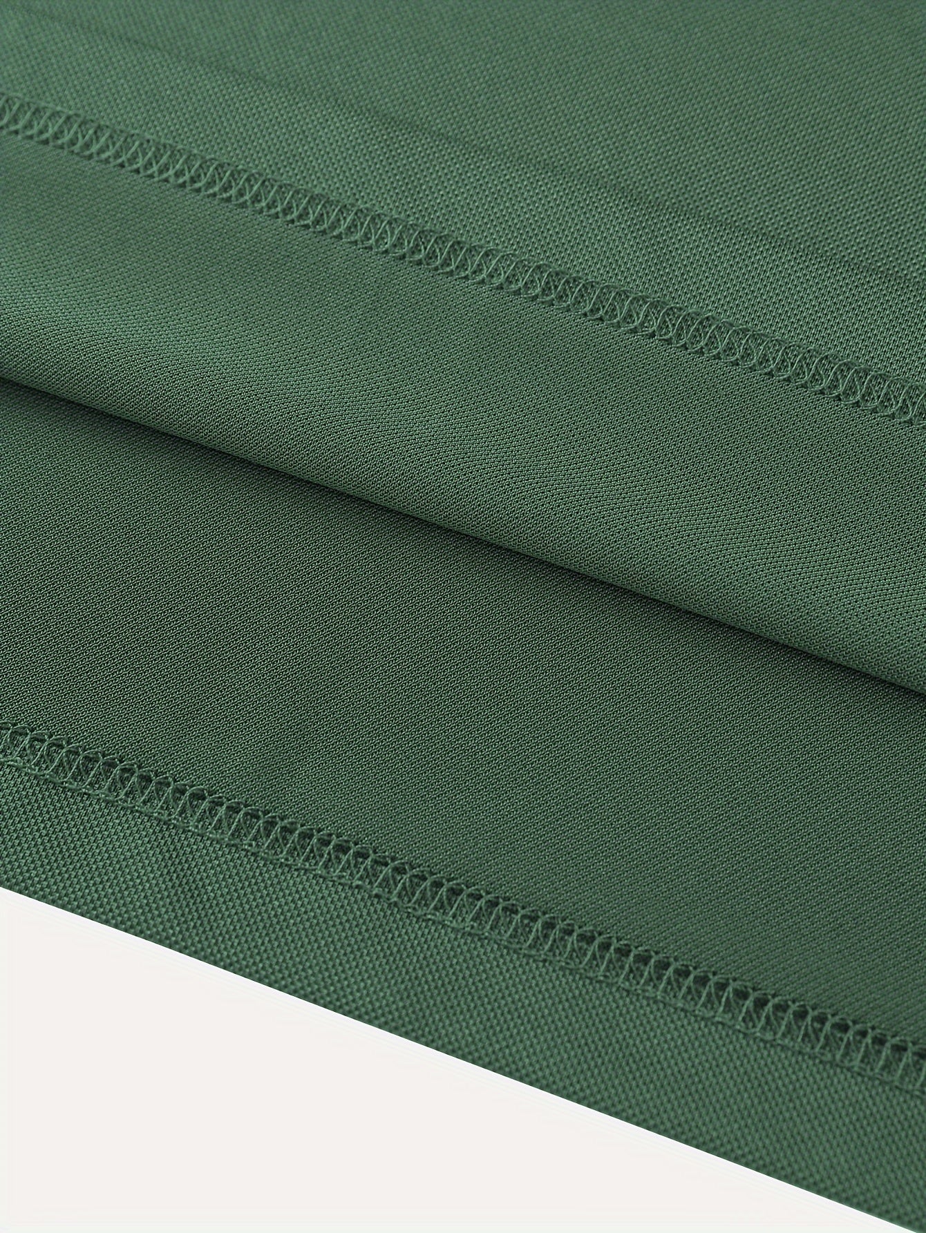 Men's Solid Golf Shirt, Casual Short Sleeve Lapel Shirt For Summer Outdoor