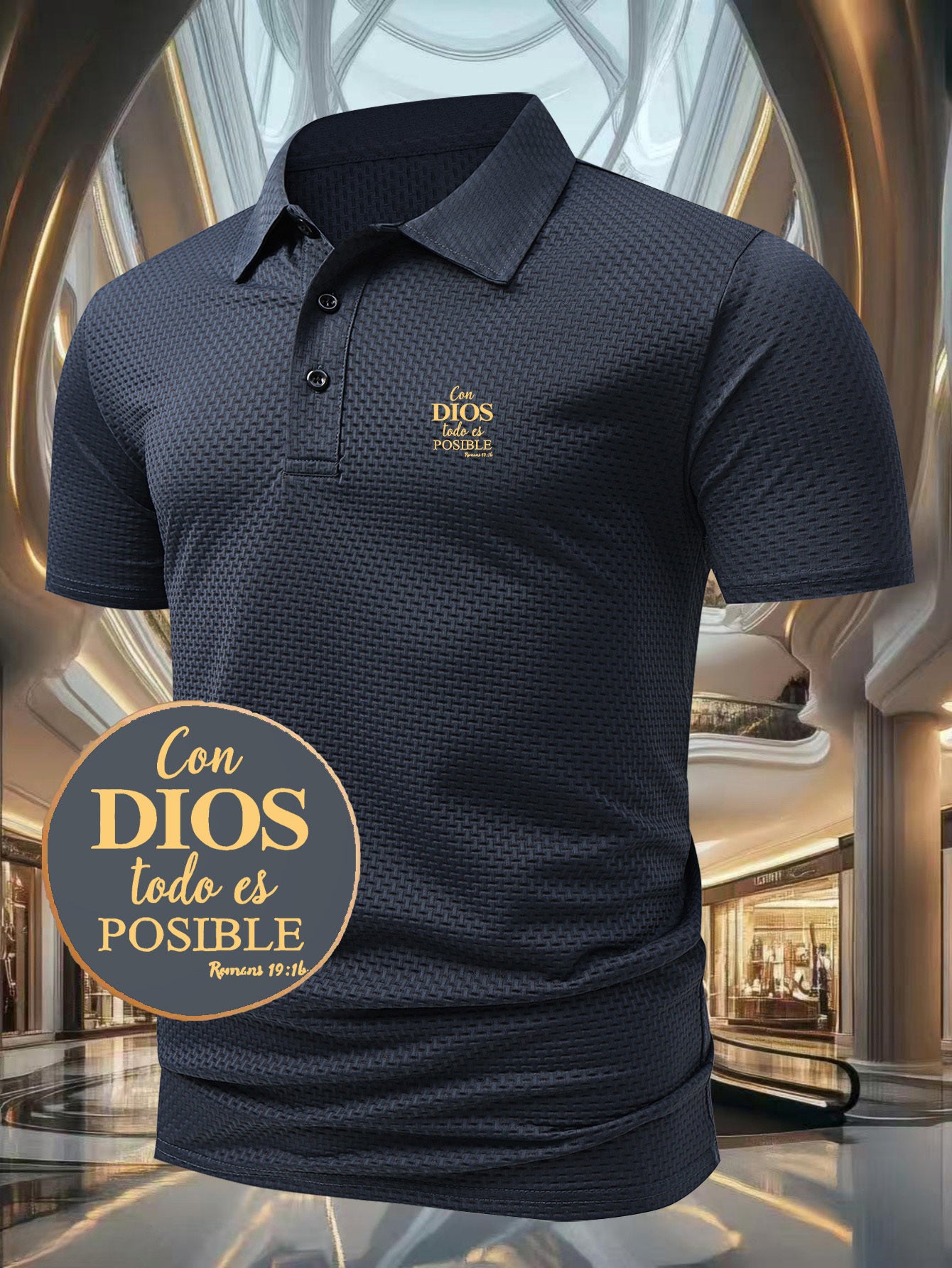 G884-DIOS Men's Short Sleeve Casual Summer Printed T-Shirt - Fashionable and Versatile Top, Geometric Design, Lightweight Golf Shirt - ayq