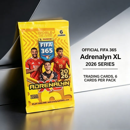 2026 Panini FIFA365 Adrenalyn XL ֆուտբոլային քարտերի փաթեթ