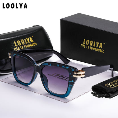 Unisex Retro Steampunk Glasses with White & Gold Accents