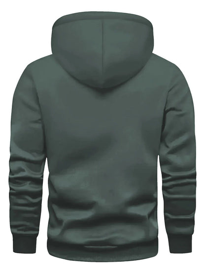 Men's Hooded Sweatshirt with Argentina Design - Casual Winter Pullover
