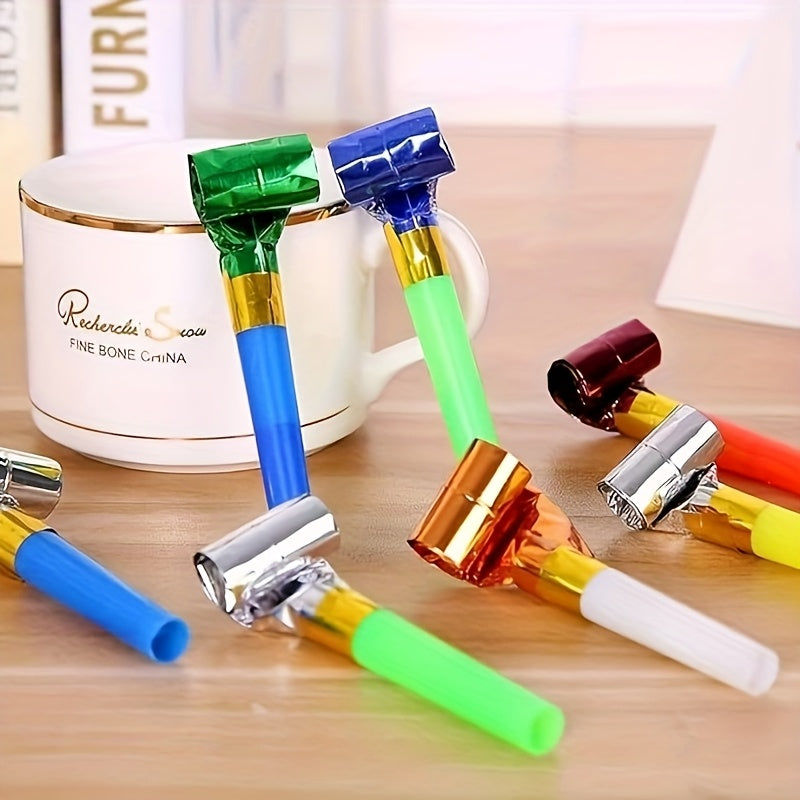 50pcs Colorful Party Blowers Noisemakers for Birthday & New Year