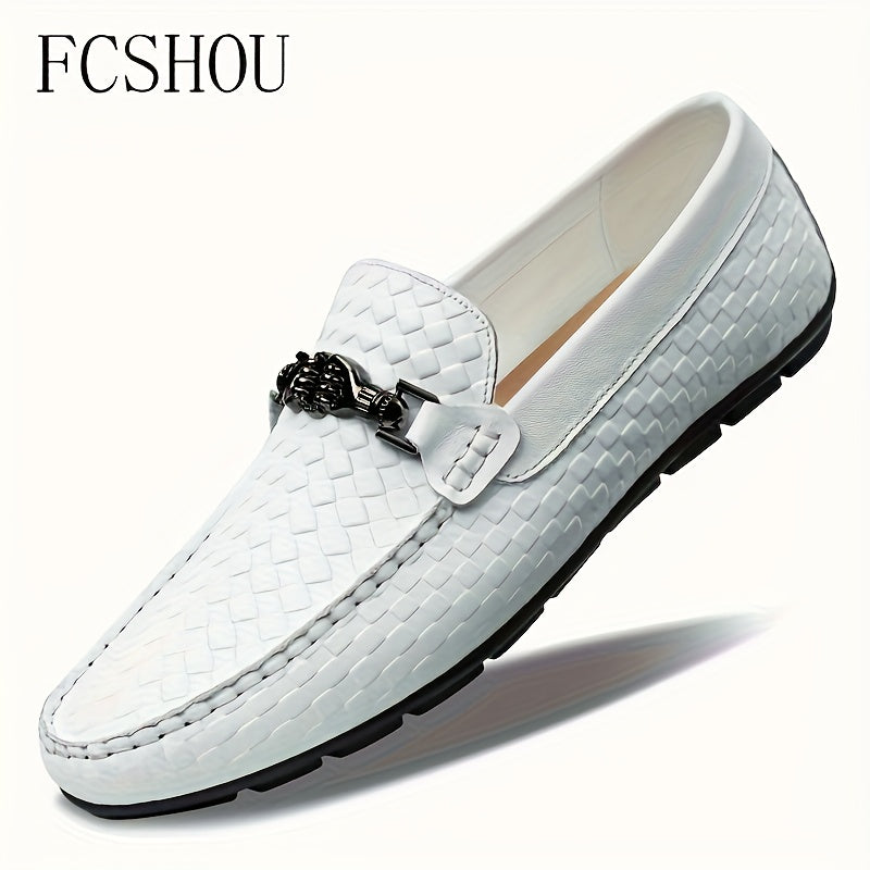 Handmade Men’s Vintage Leather Loafers Casual Slip-Ons