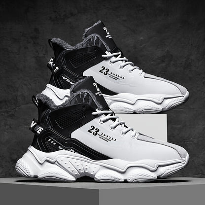 Men's Fashion Flannel-Lined Snow Sports Shoes