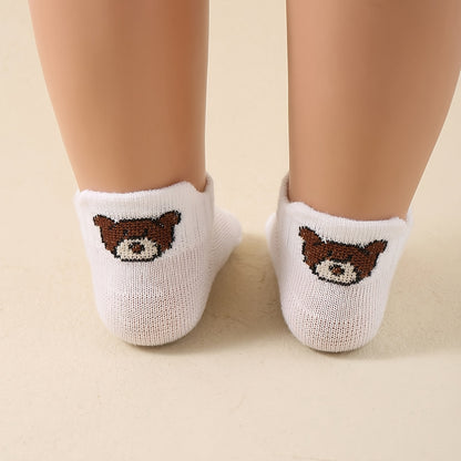 5 Pairs Breathable Knee-Length Socks for Baby Spring Summer