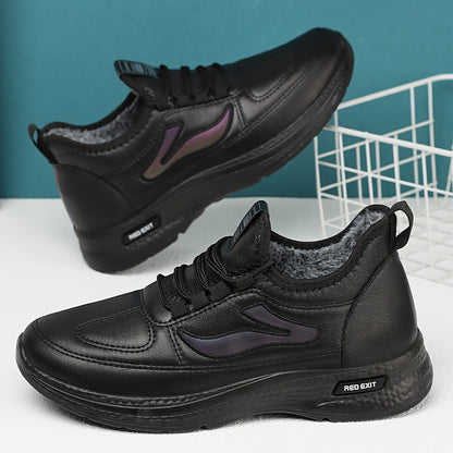 Men'S Winter New Plush Shoes, Thickened for Comfort, Soft And Warm, Lightweight Casual Boots, Loose-Fitting Snow Boots