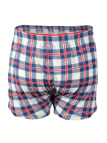Men's High-Waisted Cotton Boxer Briefs with Button Closure