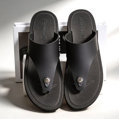 Men's Non-Slip Casual Flip-Flops with Shock-Absorbing Sole