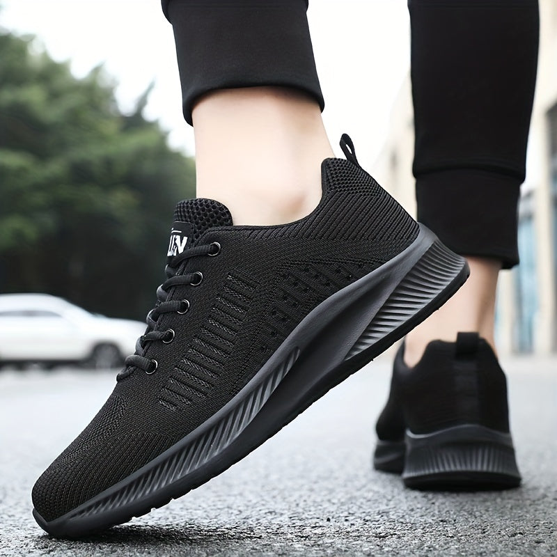 Men's Summer Lightweight Odor-Resistant Breathable Sneakers - Minimalist Lace-Up Training Shoes Suitable for Running, Gym & Casual Wear - Neutral Cushioning, Upper & Sole, Spring/Fall Transition Athletic Footwear - ayq