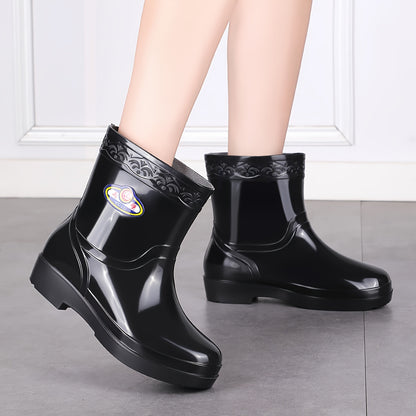 Unisex Lightweight Low-Top Waterproof Rain Boots for All Seasons