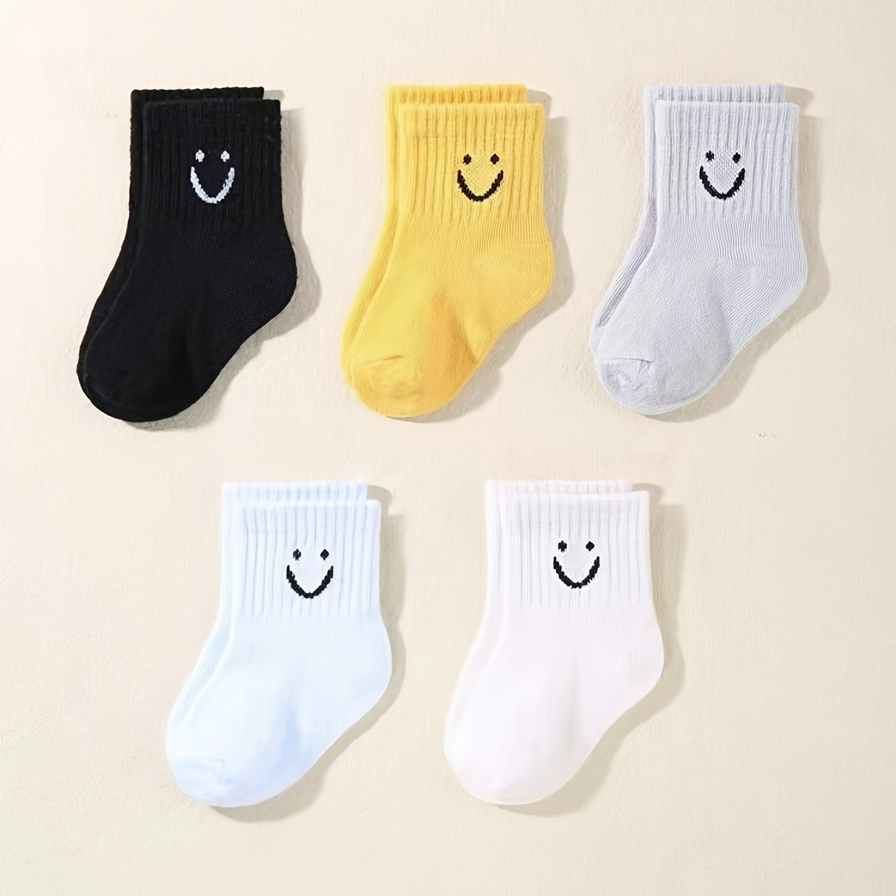 5/3 Pairs of Youngsters Socks, Four Seasons Cute and Fashionable Pure Cotton Socks, 0-5 Years Old Boys and Girls Mid-Calf Short Socks