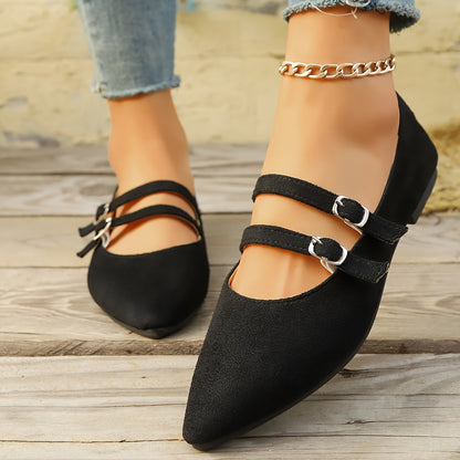 Women's All-Season Leopard Print Mary Jane Flat Shoes