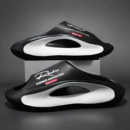 Men's EVA Indoor Slides with Arch Support - Non-Slip Casual Slippers