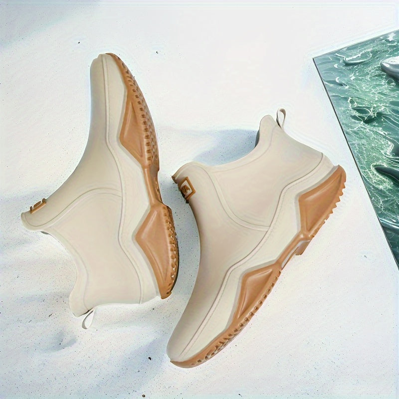 Men's Waterproof Non-Slip PVC Rain Boots for Outdoor Work
