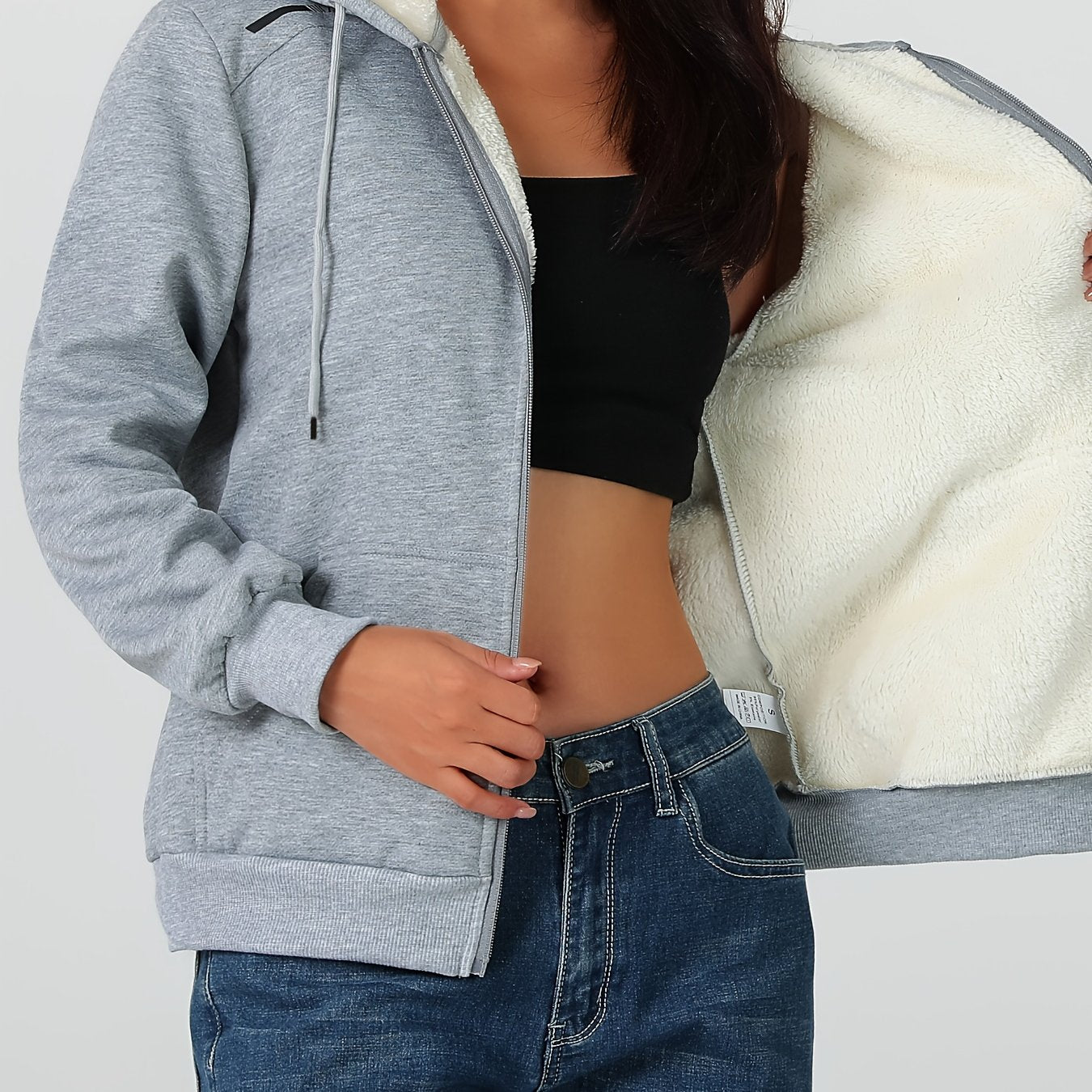 Կանացի ծանր ձմեռային բաճկոն - Ջերմամեկուսացված սառը եղանակի բաճկոն՝ ամբողջական կայծակաճարմանդով, մեծ առջևի գրպաններով - Մանուշակագույն վերնազգեստ առօրյա և պաշտոնական միջոցառումների համար - Ոչ ձգվող պոլիեսթերային գործվածք - Հեշտ խնամքի կանացի վերնազգեստ,