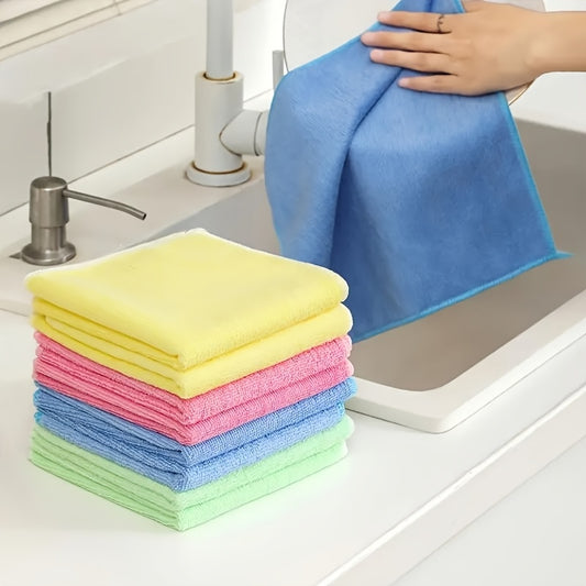 5pcs/10pcs, Cleaning Towels, Reusable Cleaning Cloths for automotive Detailing tools, Oil-Free Dish Cloths Multi-Purpose Cleaning Towels, Kitchen Wipes, Household Wipes, Kitchen Bathroom Cleaning Towels, Durable Absorbent Tow