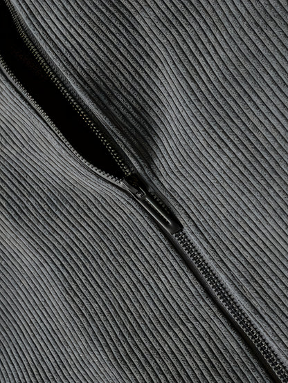 Men's Corduroy Jacket Olive Green - Retro Loose-Fit Full-Zip Winter Coat with Stand Collar & Zippered Pockets, Machine Washable Corduroy Outer (No) for Casual & Formal Wear - Autumn/Winter Outerwear, Womens Coats And Jackets,