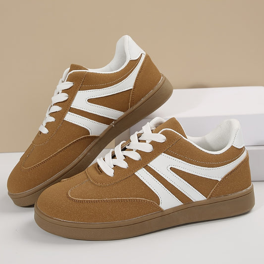 Women'S Classic Low-Top Lace-Up Sneakers with Rubber Sole and Fabric Insole - Comfortable All-Season Casual Shoes, Deep Pockets, and Durable Synthetic Upper, Everyday Sneakers | Classic Comfort Shoes | Synthetic Upper Sneaker
