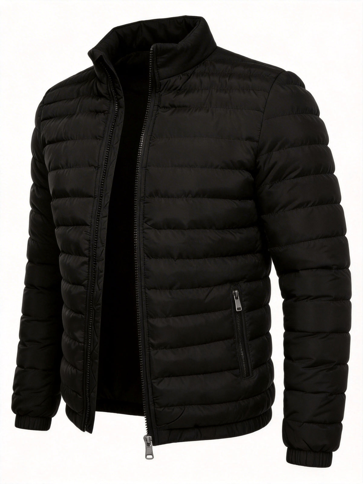 Men's Lightweight Windproof Casual Jacket with Stand Collar