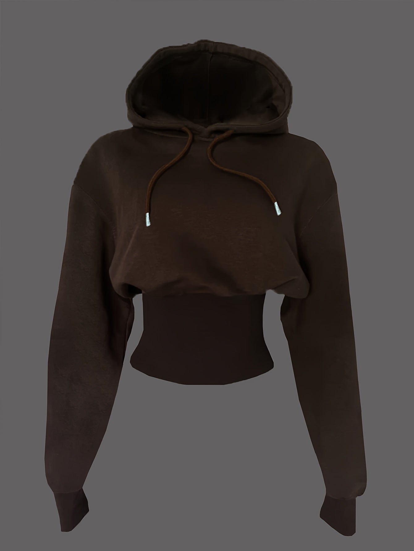 Women's Casual Hooded Long Sleeve Cinched Waist Hoodie