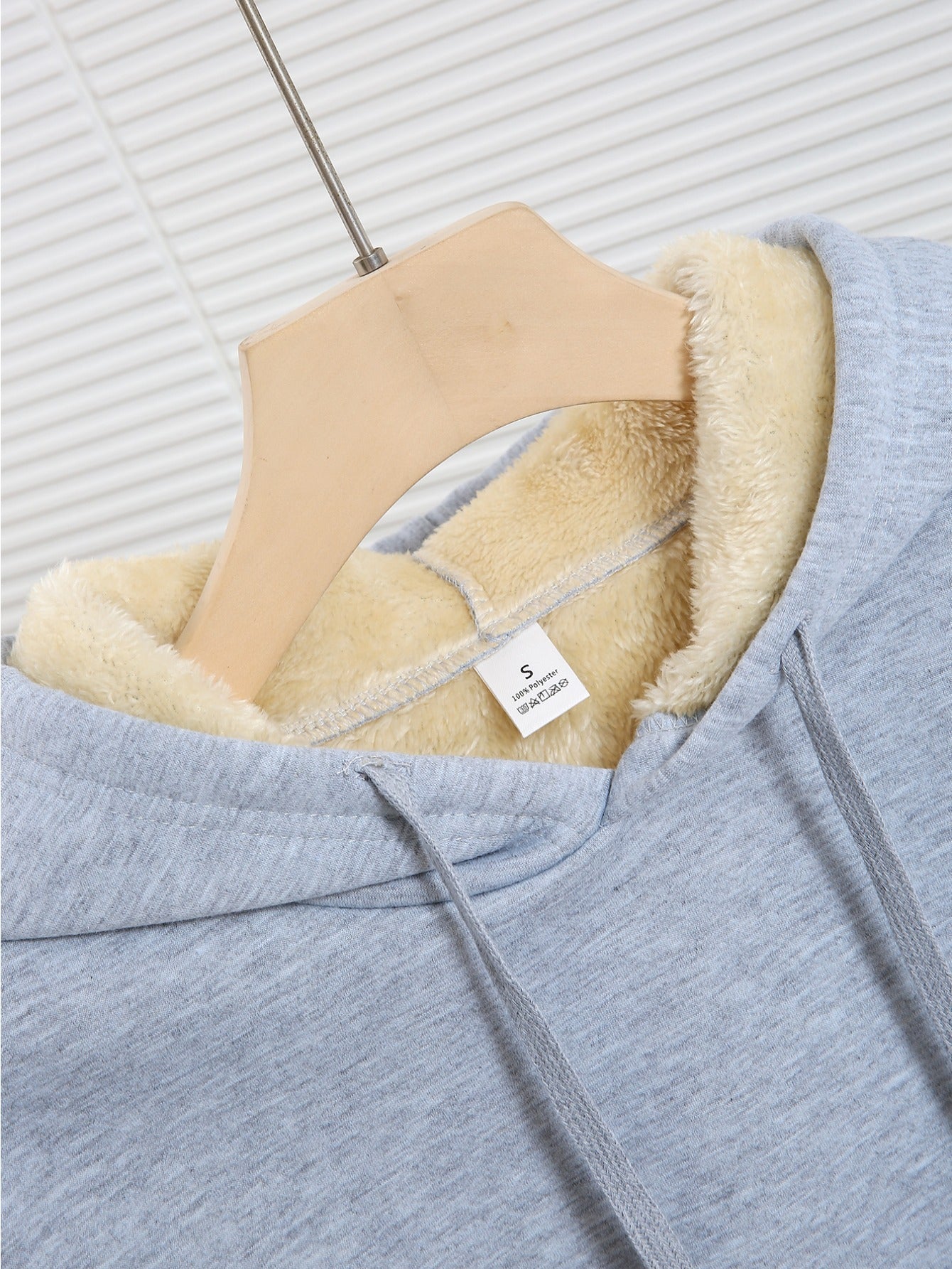 1pc Women's Thick-Lined Hooded Sweatshirt with Gingerbread for Man in Santa Hat & Candy Cane Print - Cozy Plush Lined, Soft Polyester Warm Pullover for Fall/Winter, Machine Washable Casual Outerwear, Cold Weather Wear, Minima