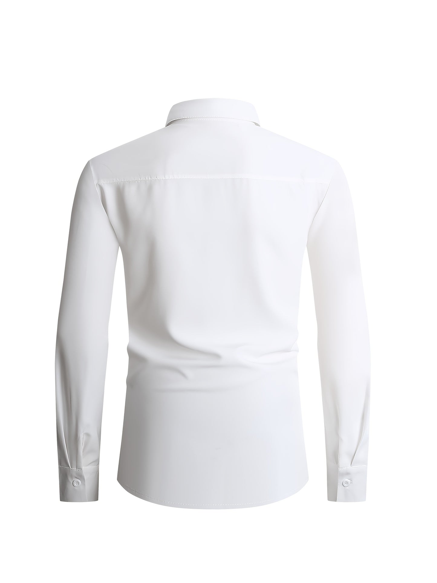 Men's All-Season Business Set: Long Sleeve Shirt & Formal Pants