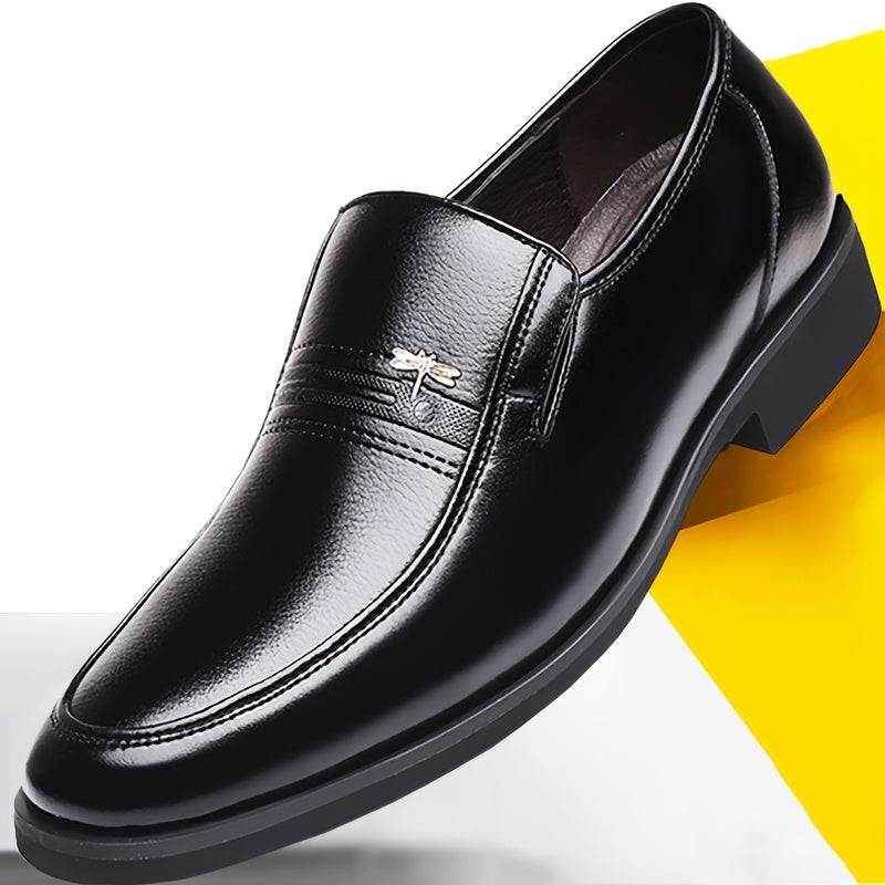 Men's Slip-On Business Casual Faux Leather Shoes - Comfortable Fit